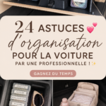 Une voiture bien rangée avec des organisateurs pratiques pour chaque objet