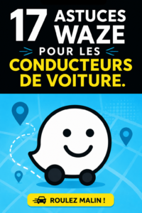 Une capture d'écran de l'application Waze montrant un itinéraire de conduite sur un smartphone.