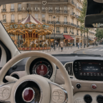 Fiat 500 Dolce Vita dans un cadre urbain élégant, mettant en avant ses lignes raffinées.