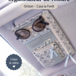 Patron couture Orizon pour organiseur de voiture