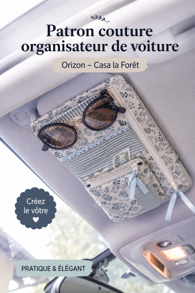 Patron couture Orizon pour organiseur de voiture