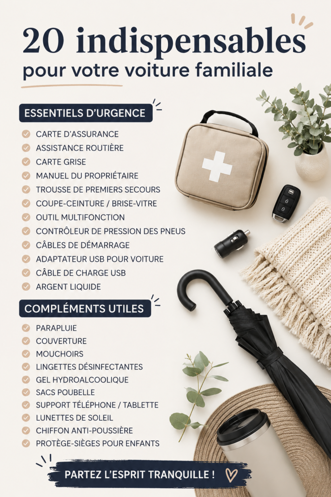 Accessoires auto pour un trajet en famille confortable et sécurisé