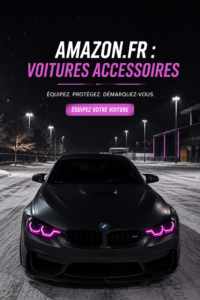 Femme examinant des accessoires pour voiture sur un site e-commerce