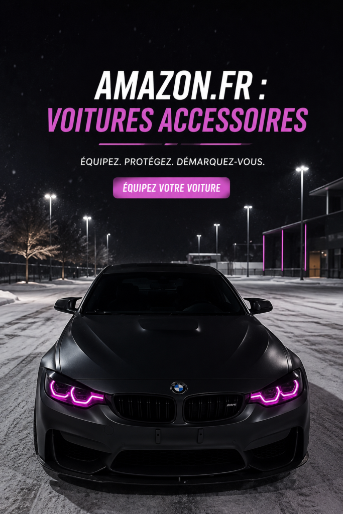 Femme examinant des accessoires pour voiture sur un site e-commerce
