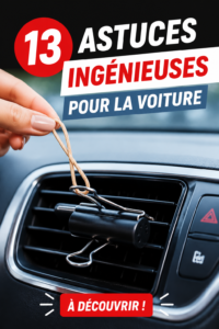 Une femme heureuse conduisant sa voiture avec des astuces de confort visibles