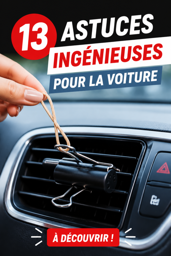 Une femme heureuse conduisant sa voiture avec des astuces de confort visibles