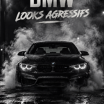 Une BMW au design agressif et moderne, mettant en avant ses lignes audacieuses sur une route naturelle.