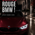 BMW rouge cerise garée dans un cadre urbain, stylée et moderne.