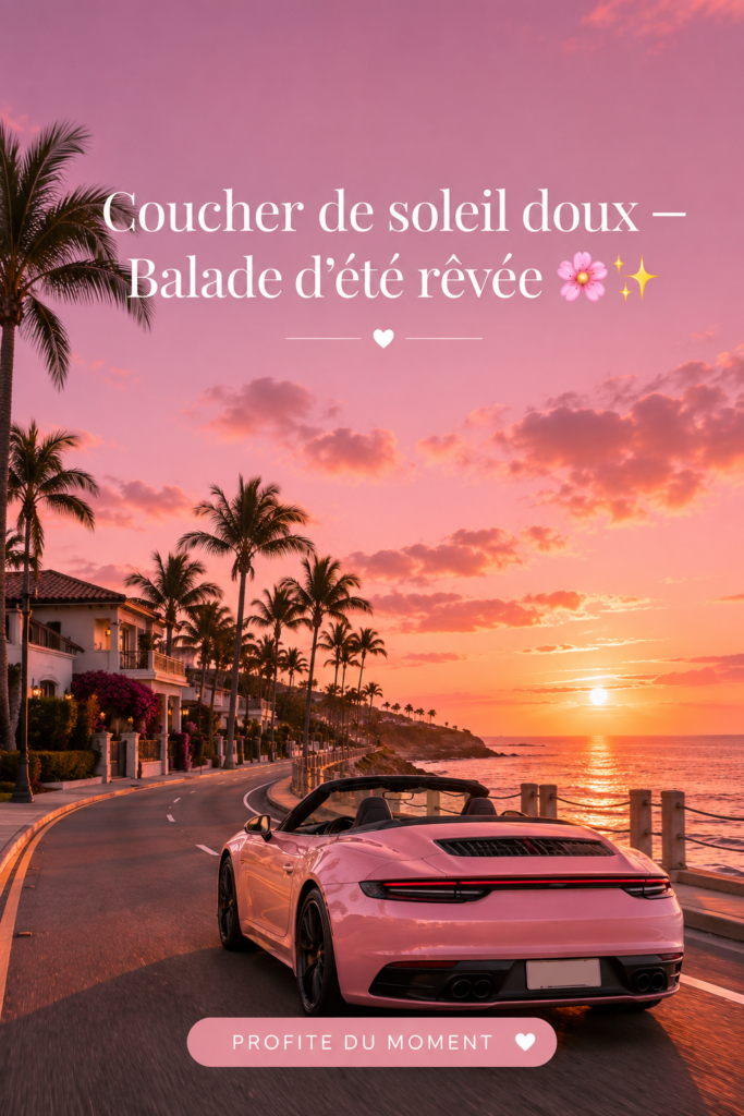 Un chemin de campagne au coucher de soleil doux en été