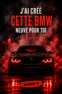 Une BMW moderne avec un design élégant et contemporain sur fond urbain.