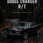 Image de la Dodge Charger R/T sur route, mettant en avant son design sportif et élégant.