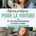 Vue d'une voiture bien équipée avec des essentiels de sécurité et de confort.