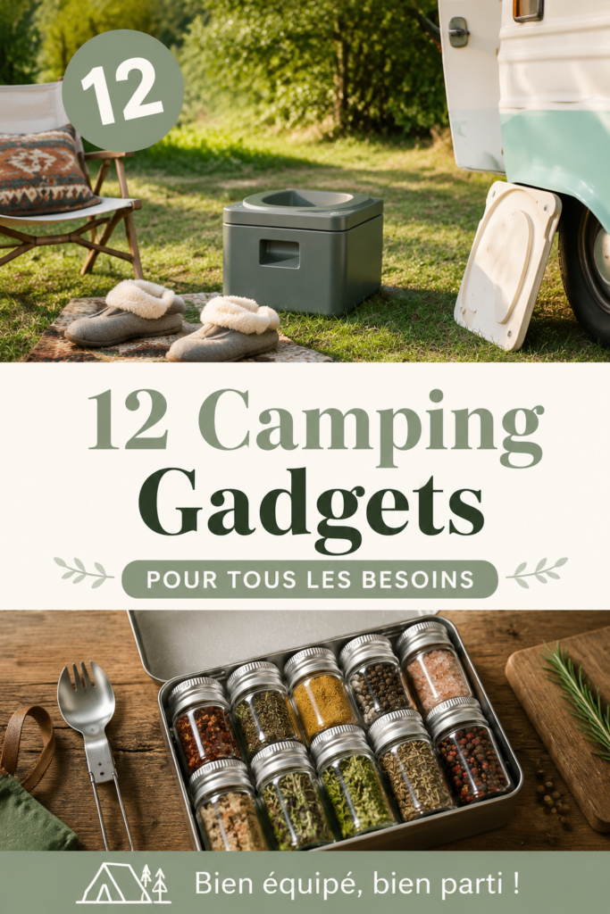Groupe de femmes utilisant des gadgets de camping pratiques en pleine nature