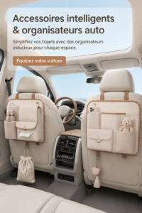 Organisateurs et gadgets astucieux pour l'intérieur d'une voiture