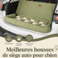 Housse de siège de voiture pour chien disponible en plusieurs couleurs et tailles.