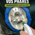 Un kit de restauration de phares DIY avec tous les outils nécessaires pour une clarté optimale.