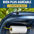 Intérieur d'une voiture avec des astuces de confort mises en avant.