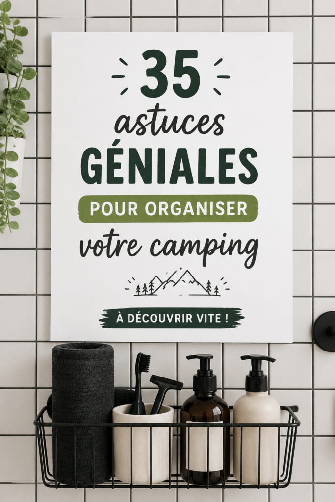 Aperçu d'un camping bien organisé avec tente et équipement