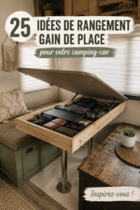 Intérieur de voiture bien organisé avec des accessoires de rangement pratiques.