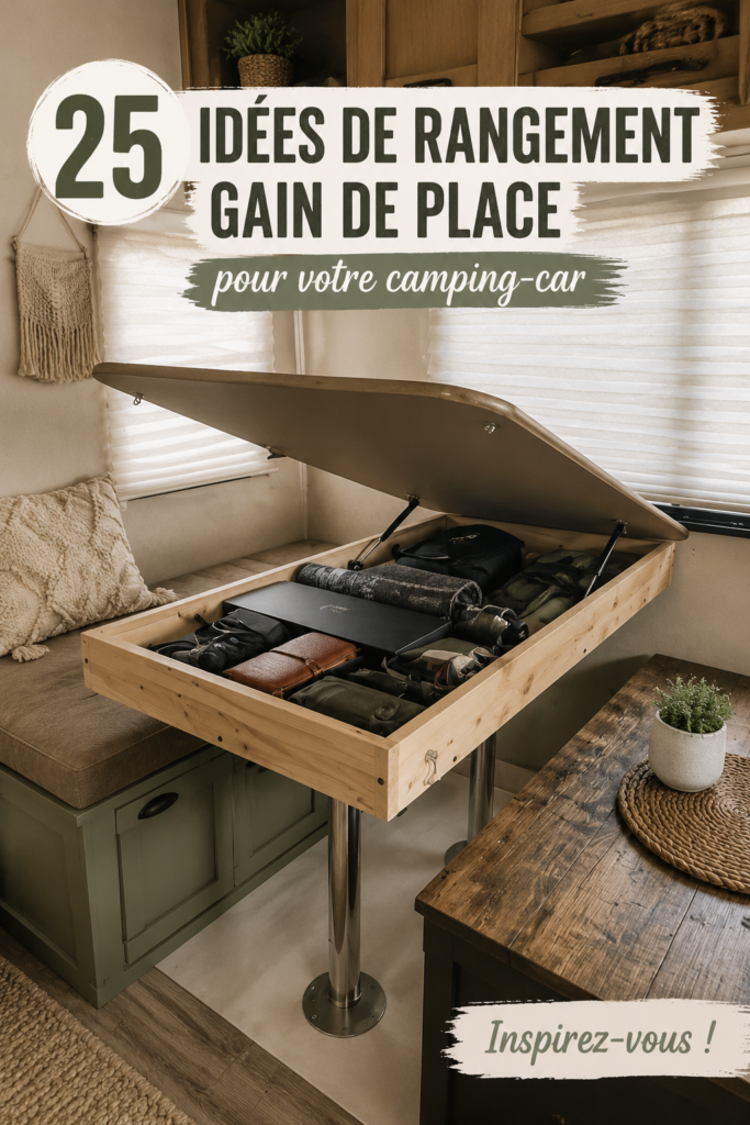 Intérieur de voiture bien organisé avec des accessoires de rangement pratiques.