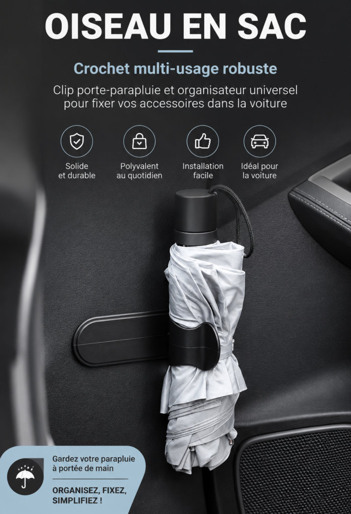 Crochet multifonction pour voiture, idéal pour l'organisation