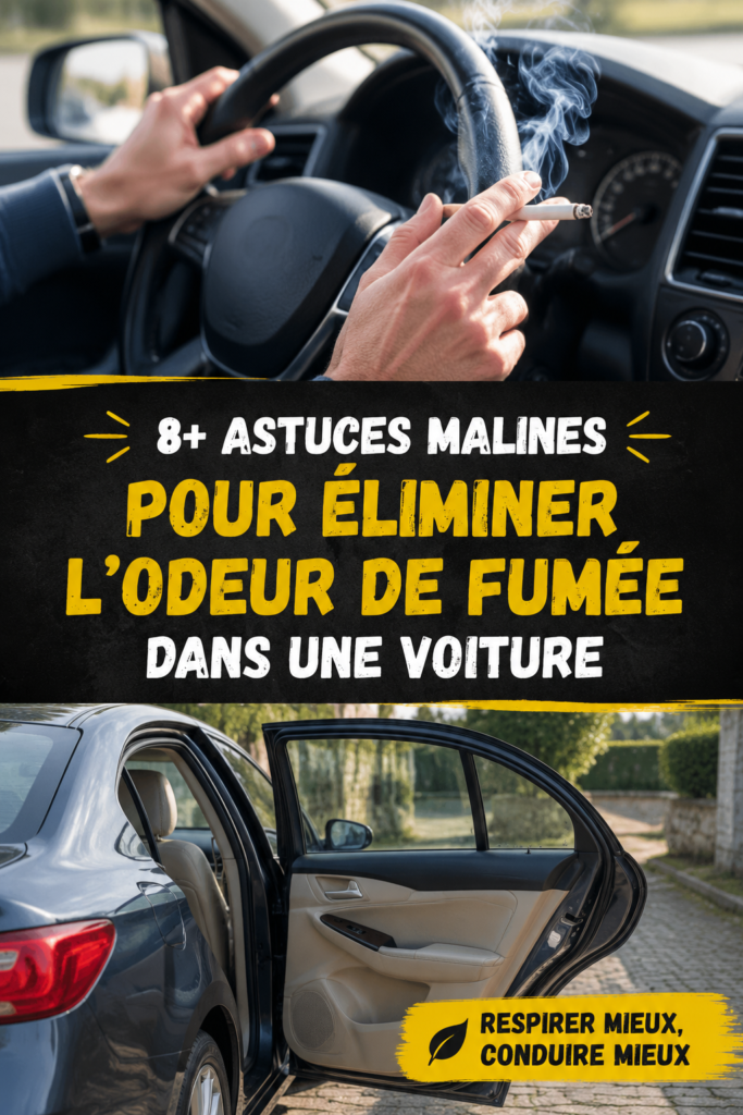 Voiture propre et fraîche après avoir éliminé l'odeur de fumée