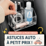 Une voiture bien organisée avec des astuces pratiques sur les sièges et le tableau de bord.