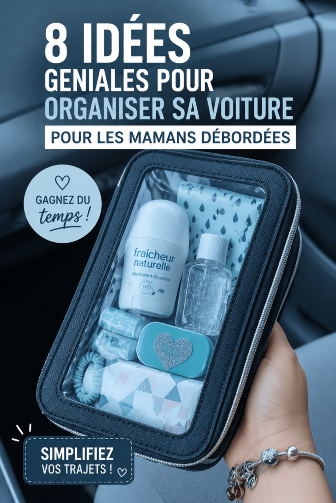 Une voiture bien organisée avec des compartiments et accessoires de rangement