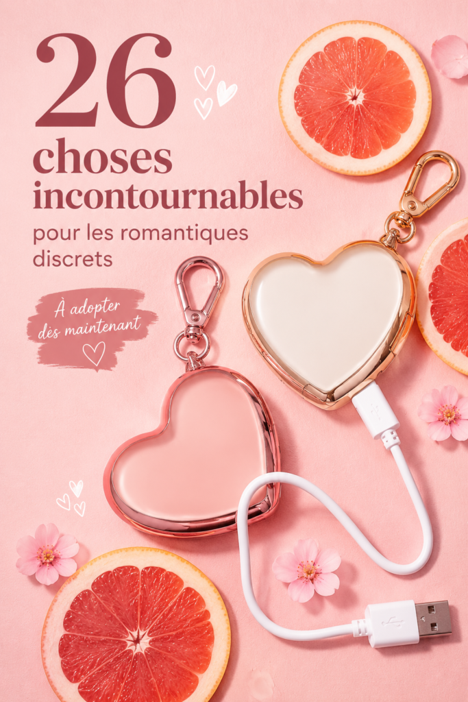 Une collection d'objets romantiques pour les romantiques discrets.
