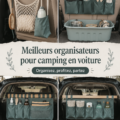 Un organisateur de siège arrière pratique pour voiture, idéal pour le camping