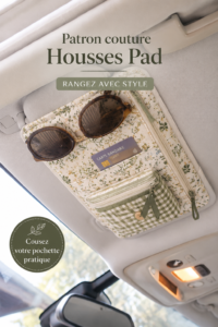 Housses de pad cousues avec des tissus colorés et motifs élégants.