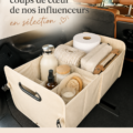 Sélection d'accessoires auto féminins recommandés par des influenceuses sur Amazon.