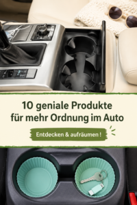 Un intérieur de voiture bien rangé avec des accessoires pratiques.