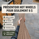 Un bel affichage de Hot Wheels réalisé à bas prix avec des éléments simples.