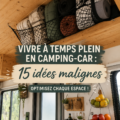 Une voiture bien organisée avec des accessoires de rangement pratiques.