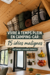 Une voiture bien organisée avec des accessoires de rangement pratiques.