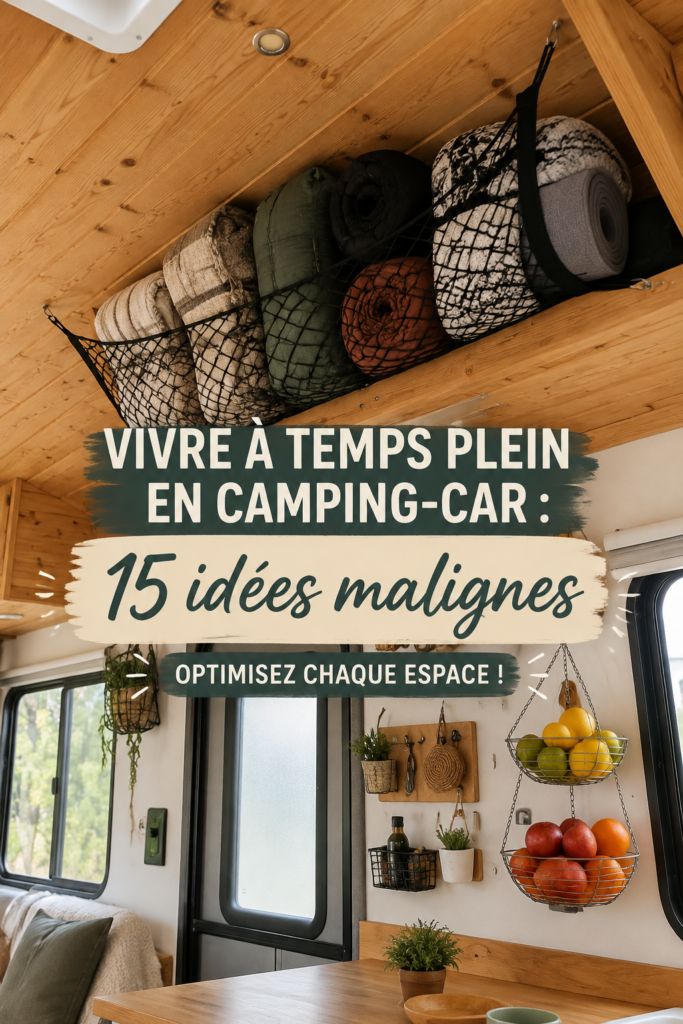 Une voiture bien organisée avec des accessoires de rangement pratiques.