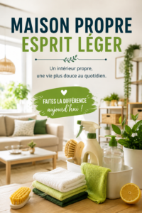 Une personne nettoyant une cuisine avec des produits écologiques