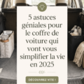 Coffre de voiture bien organisé avec accessoires de rangement