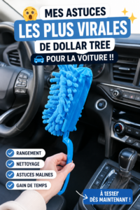 Intérieur de voiture bien rangé avec des accessoires de rangement pratiques