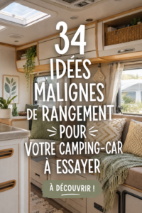 Voiture bien rangée avec des accessoires de rangement pratiques
