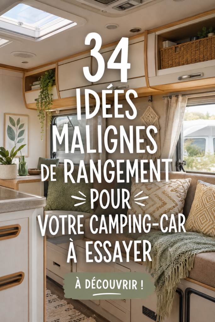 Voiture bien rangée avec des accessoires de rangement pratiques