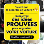 Vue d'une voiture bien organisée et propre