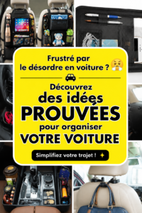 Vue d'une voiture bien organisée et propre