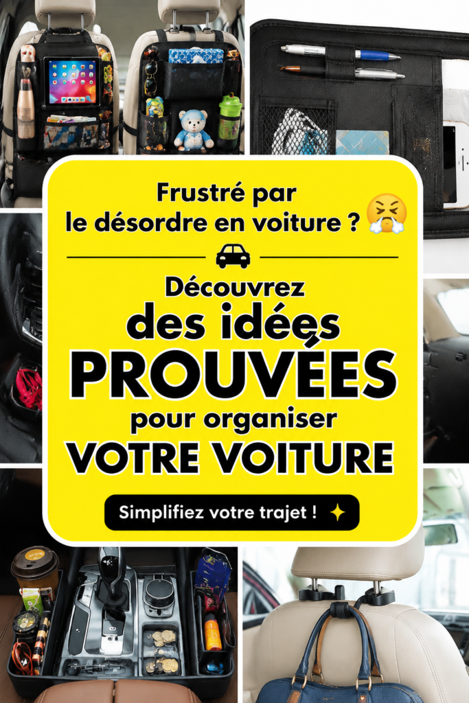 Vue d'une voiture bien organisée et propre
