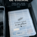 Organisateur de voiture pratique installé sur la console