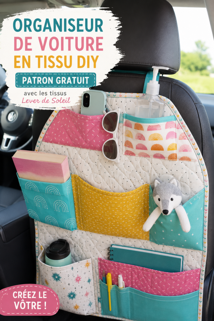 Organisateur de voiture en tissu, un accessoire pratique pour le rangement