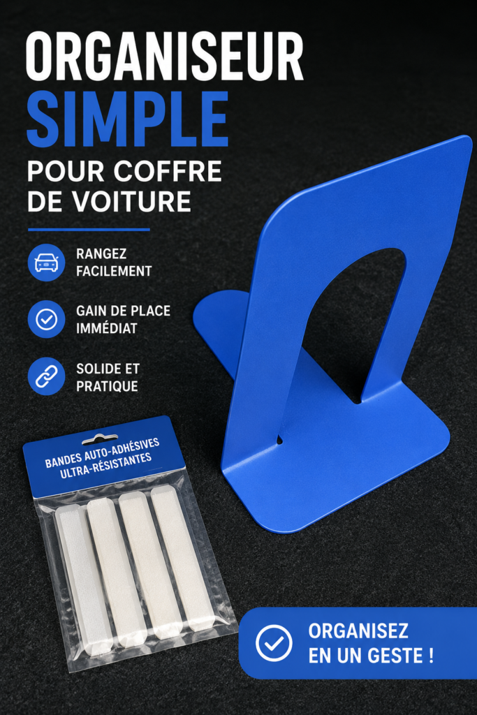 Organiseur de coffre de voiture simple, pratique et esthétique
