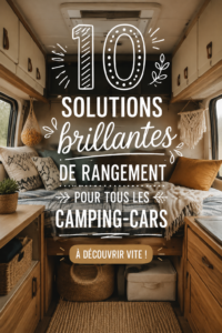 Tente de camping avec des solutions de rangement astucieuses à l'intérieur.