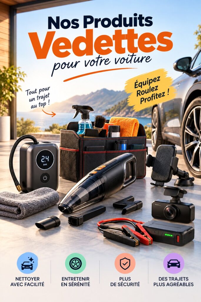 Une voiture avec des accessoires pratiques pour un rangement optimal.